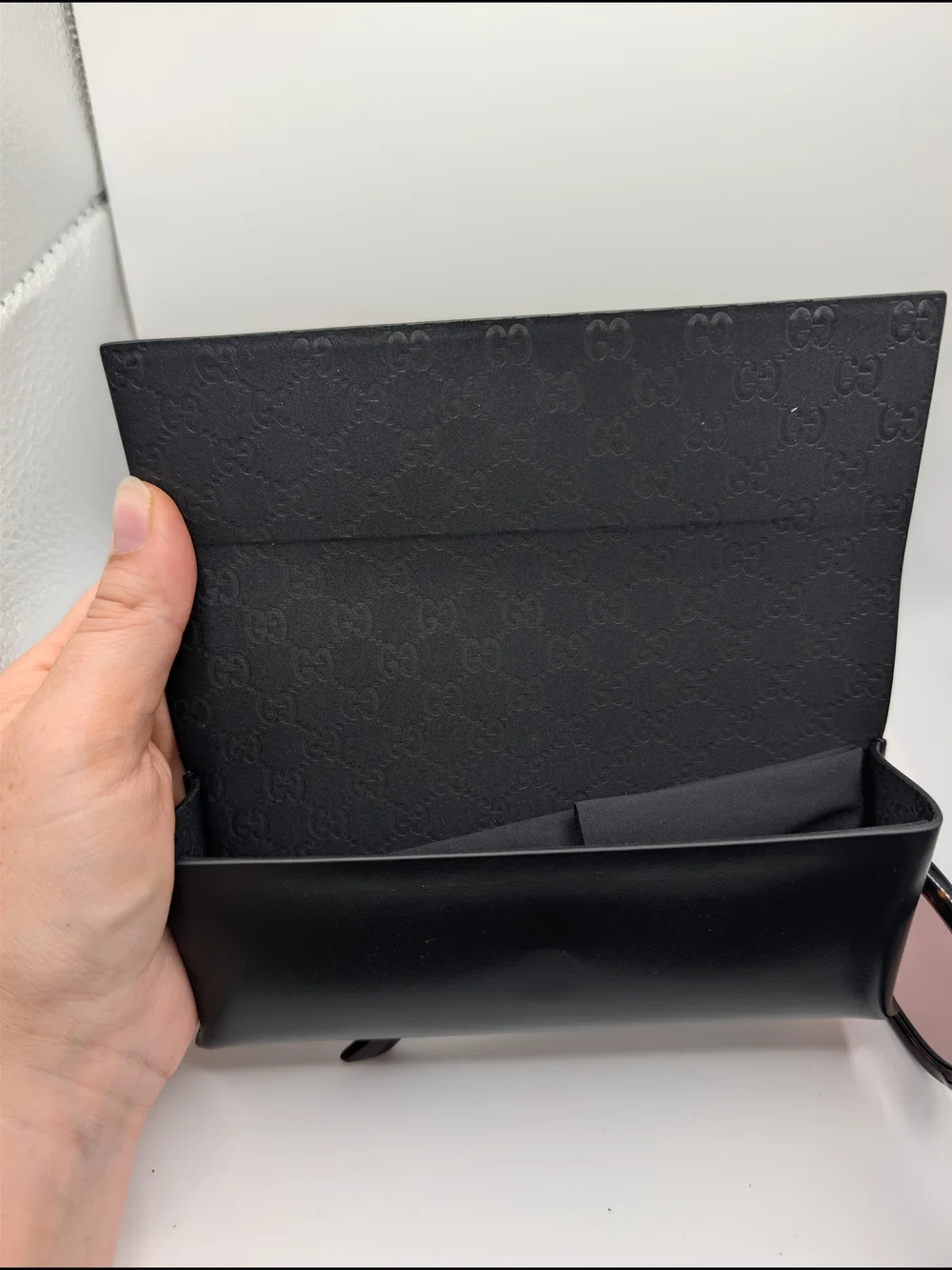 Gucci GG1337S Square Tortoiseshell & Purple Sunglasses with Pink Lenses & Case